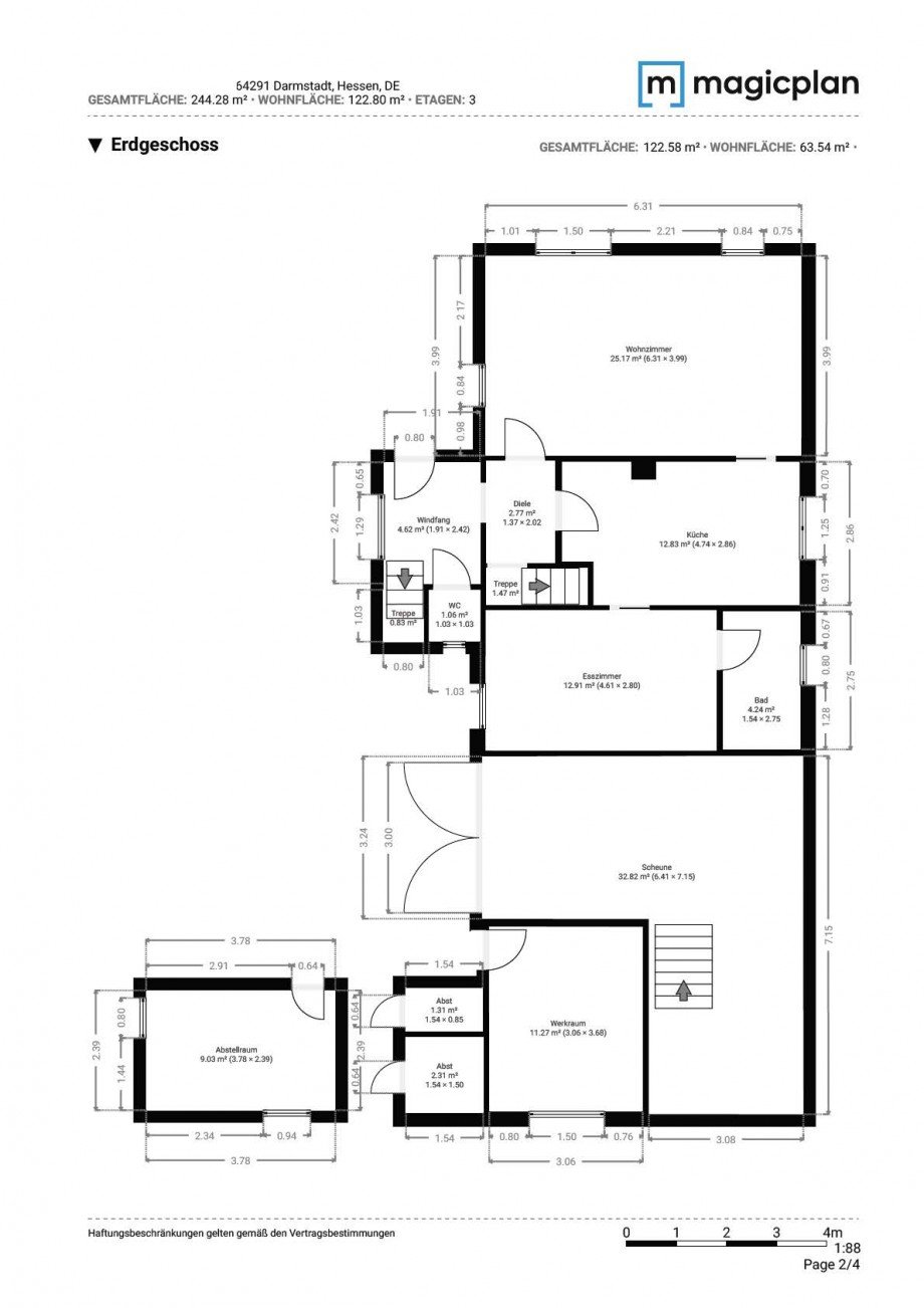 Grundriss EG Einfamilienhaus Darmstadt