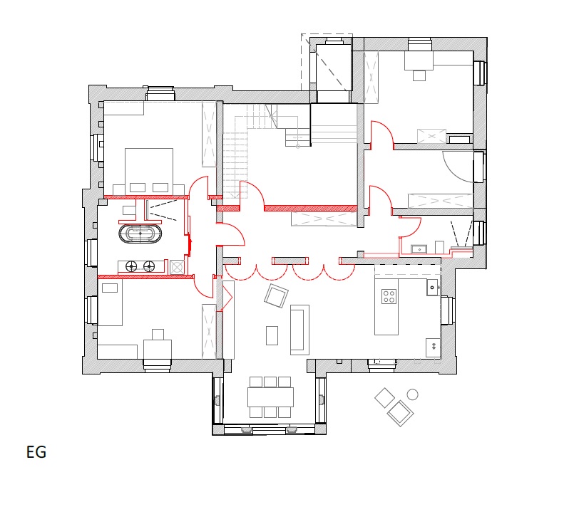 Grundriss EG Erdgeschosswohnung Dreieich