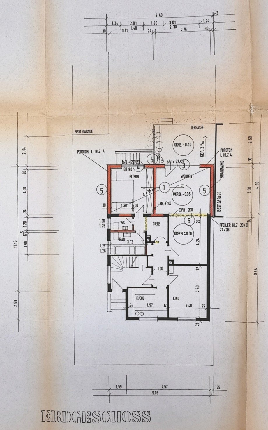 Grundriss EG Einfamilienhaus M�rfelden-Walldorf