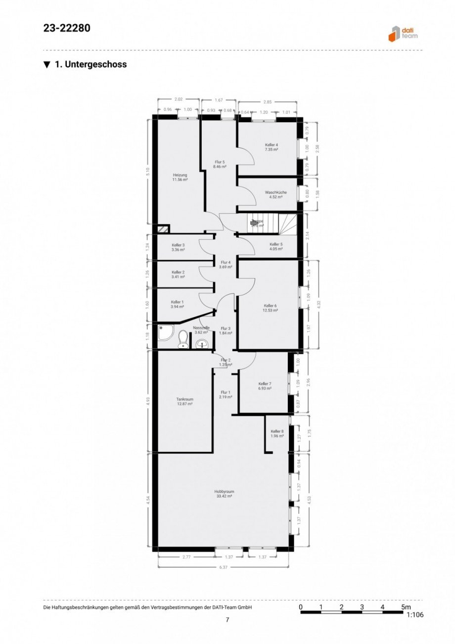 Grundriss UG Mehrfamilienhaus Neu-Isenburg