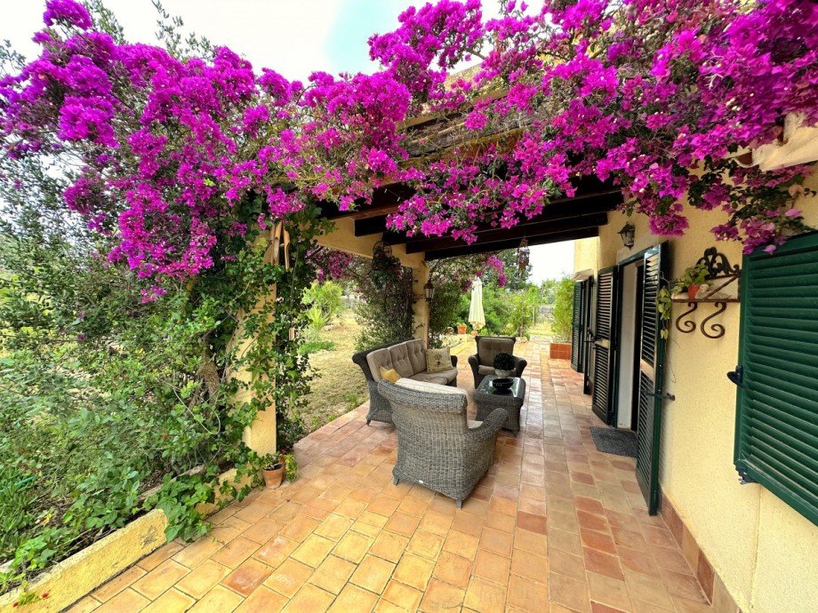 �berdachte Terrasse Haus Llucmajor