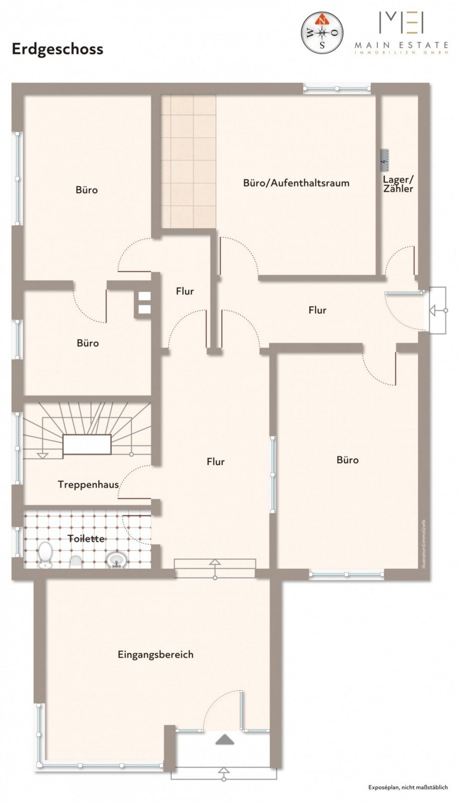 Grundriss EG Mehrfamilienhaus Neu-Isenburg
