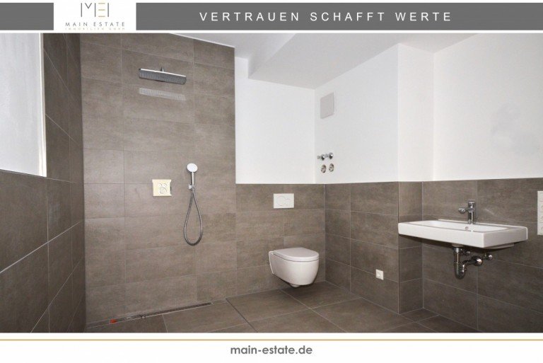 Badezimmer Frankfurt am Main Etagenwohnung Stilvolle Erstbezugswohnung: Helle 2 Zimmer mit K�che und Loggia