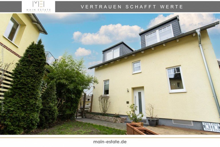 Titelbild Neu-Isenburg Einfamilienhaus Freistehendes Einfamilienhaus mit Hinterhaus und Garten in begehrter Wohnlage von Neu-Isenburg