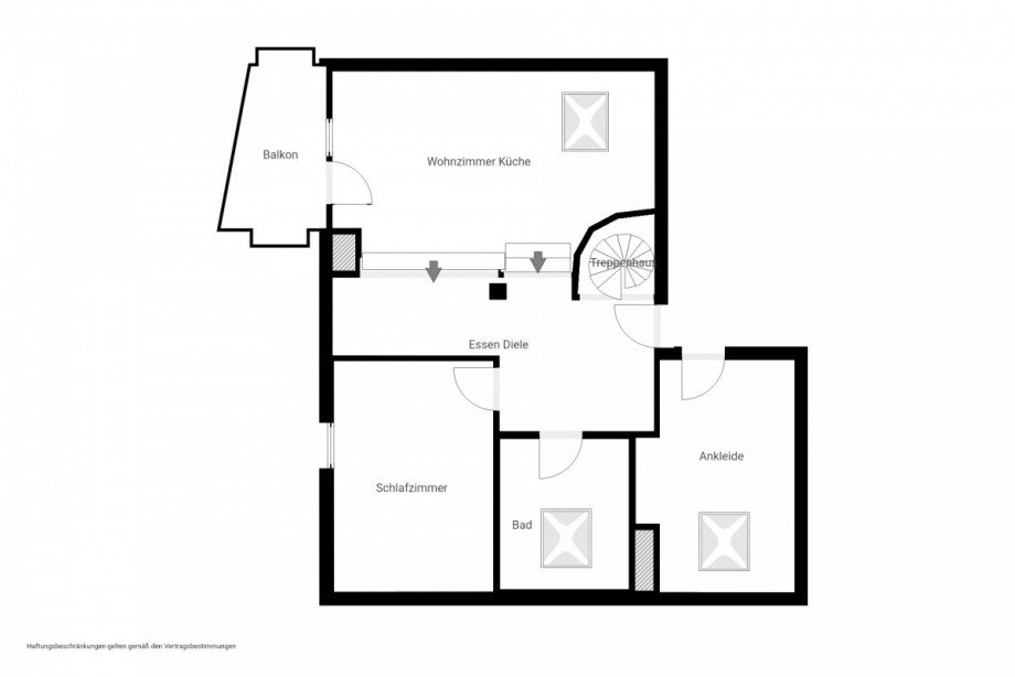 Grundriss DG Expos� Maisonettewohnung Neu-Isenburg