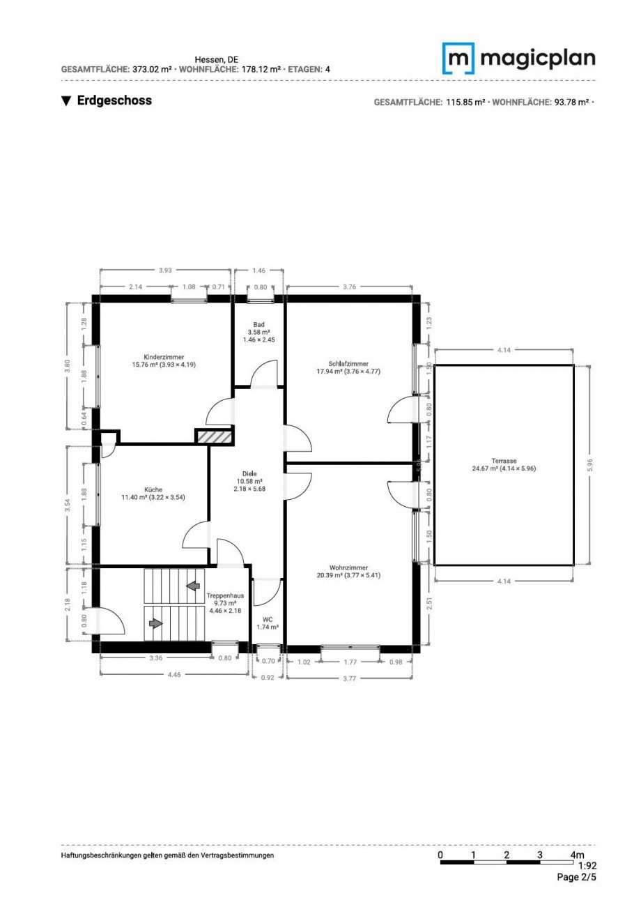 Grundriss EG Zweifamilienhaus Florstadt