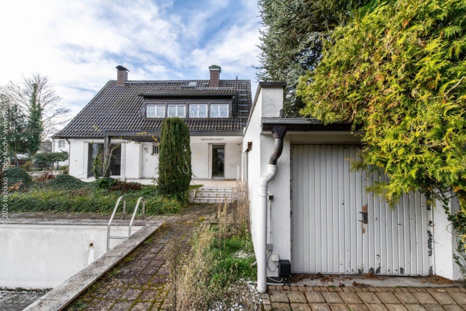 Gartenansicht Einfamilienhaus Neu-Isenburg