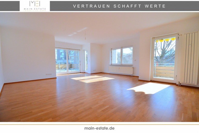 Wohn- und Esszimmer Neu-Isenburg Terrassenwohnung Wohnen mit Komfort: Gro�z�gige 3,5-Zimmer-Wohnung mit Terrasse und Loggia