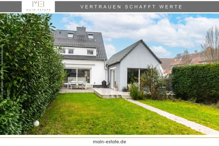 Titel - Garten Neu-Isenburg Doppelhaush�lfte Zeitlose Eleganz - Modernisierte Doppelhaush�lfte in Neu-Isenburg - Buchenbusch