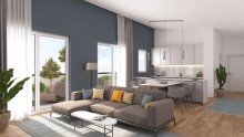 Beispiel Wohnzimmer 2 Penthousewohnung in Offenbach am Main zu verkaufen.