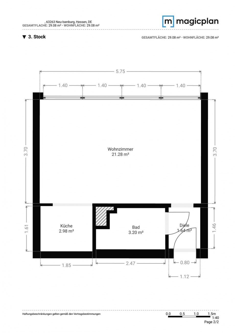 Grundriss Etagenwohnung Neu-Isenburg