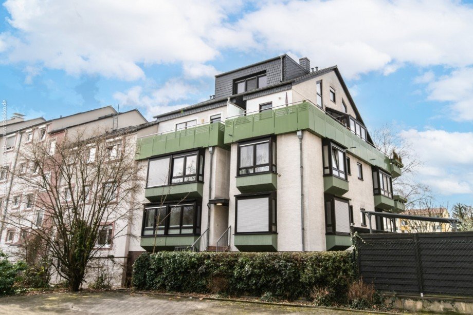 R�ckansicht Etagenwohnung Neu-Isenburg