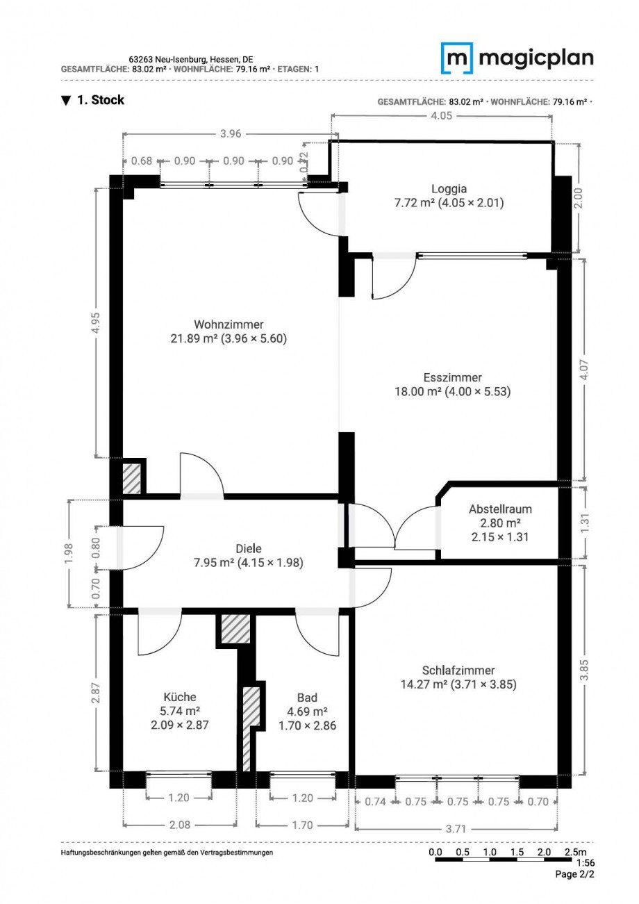 Grundriss Etagenwohnung Neu-Isenburg