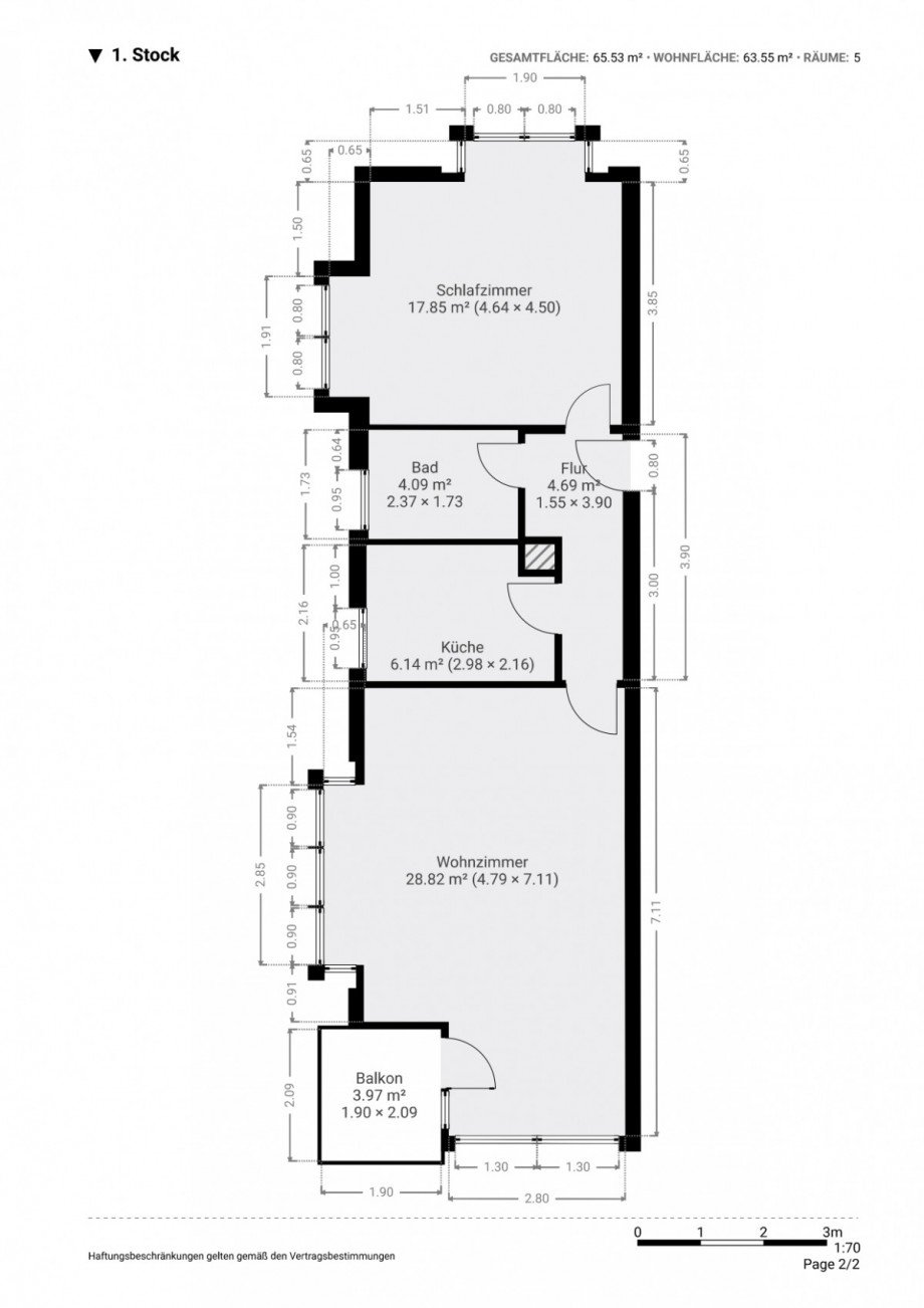Grundriss Etagenwohnung Neu-Isenburg
