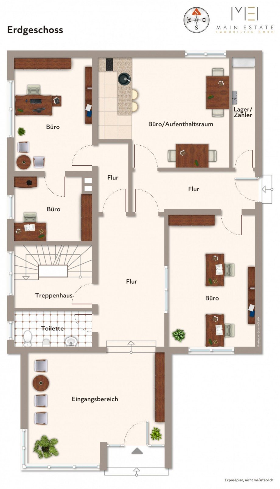 Grundriss EG Mehrfamilienhaus Neu-Isenburg