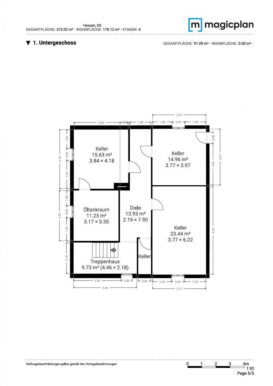 Grundriss UG Zweifamilienhaus Florstadt