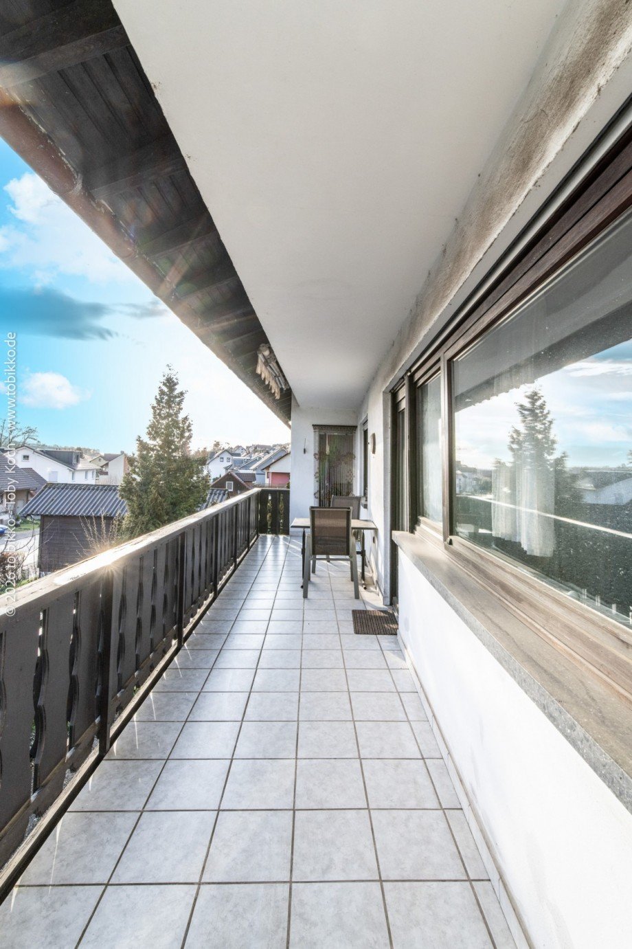 Balkon 1. OG Mehrfamilienhaus Laufach