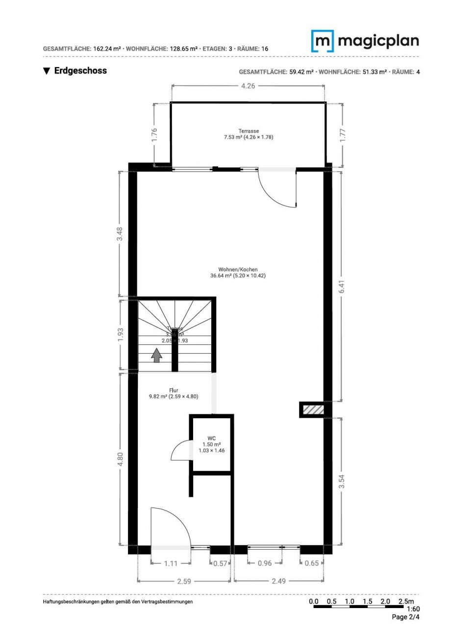 Grundriss EG Reihenhaus Neu-Isenburg