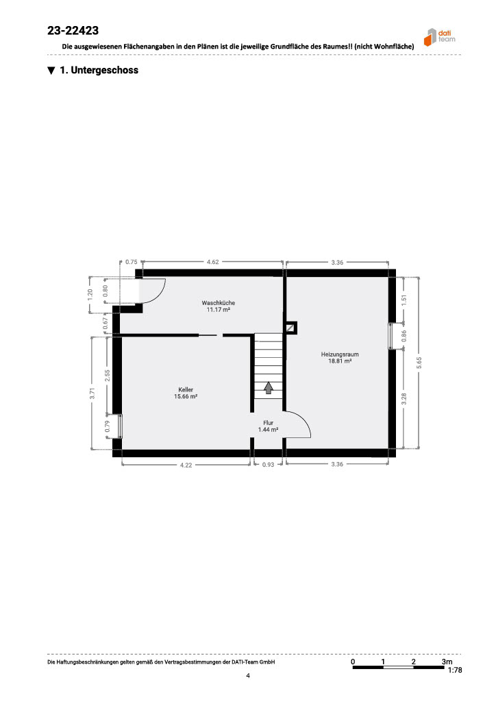 Grundriss KG Reihenmittelhaus Neu-Isenburg