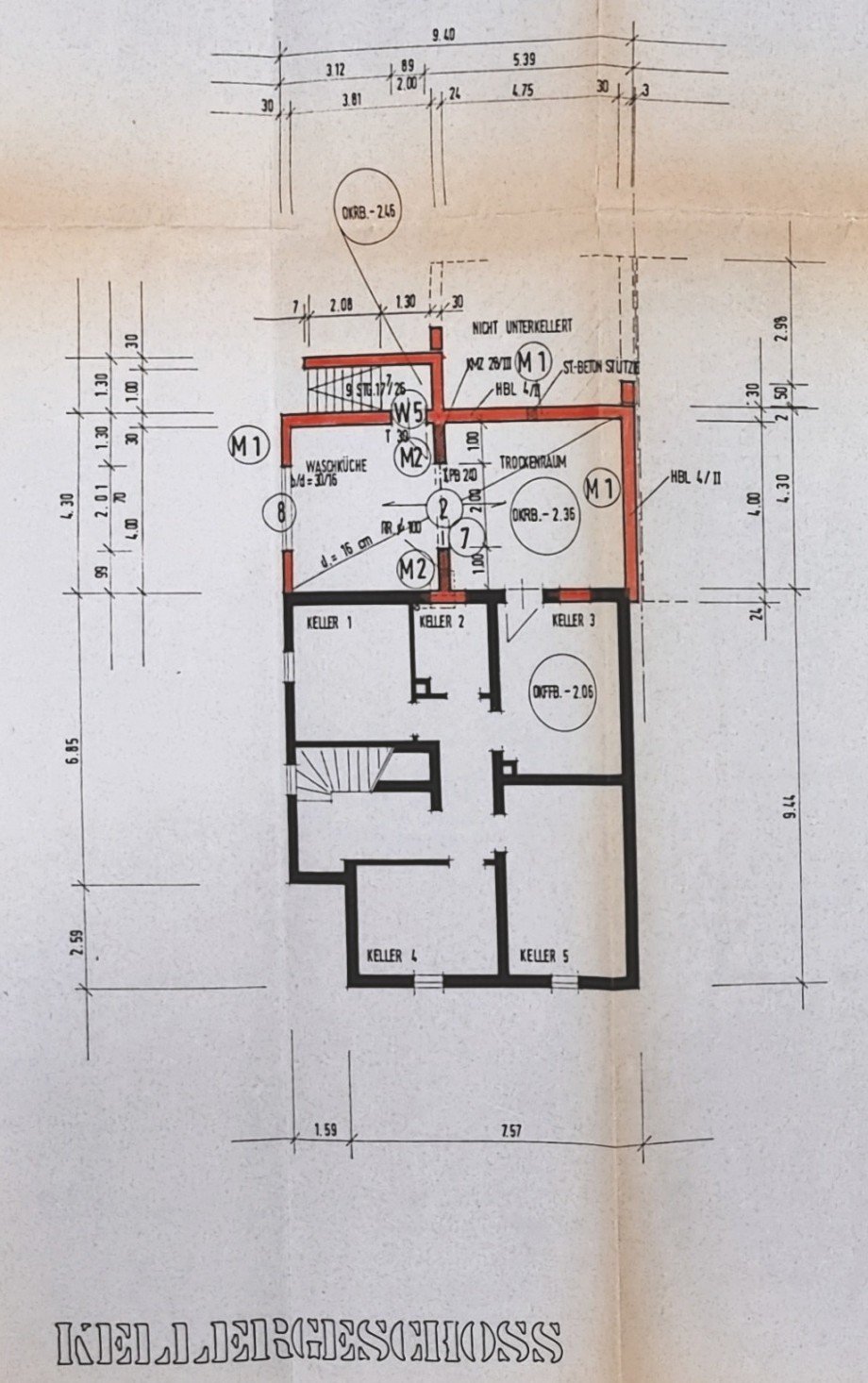 Grundriss KG Einfamilienhaus M�rfelden-Walldorf