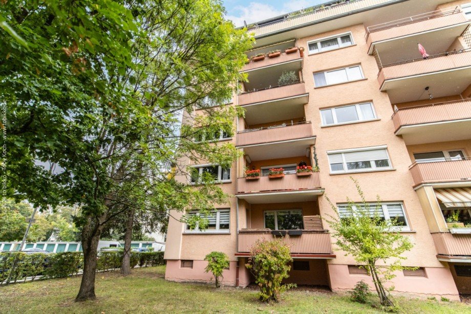 R�ckansicht Etagenwohnung Neu-Isenburg