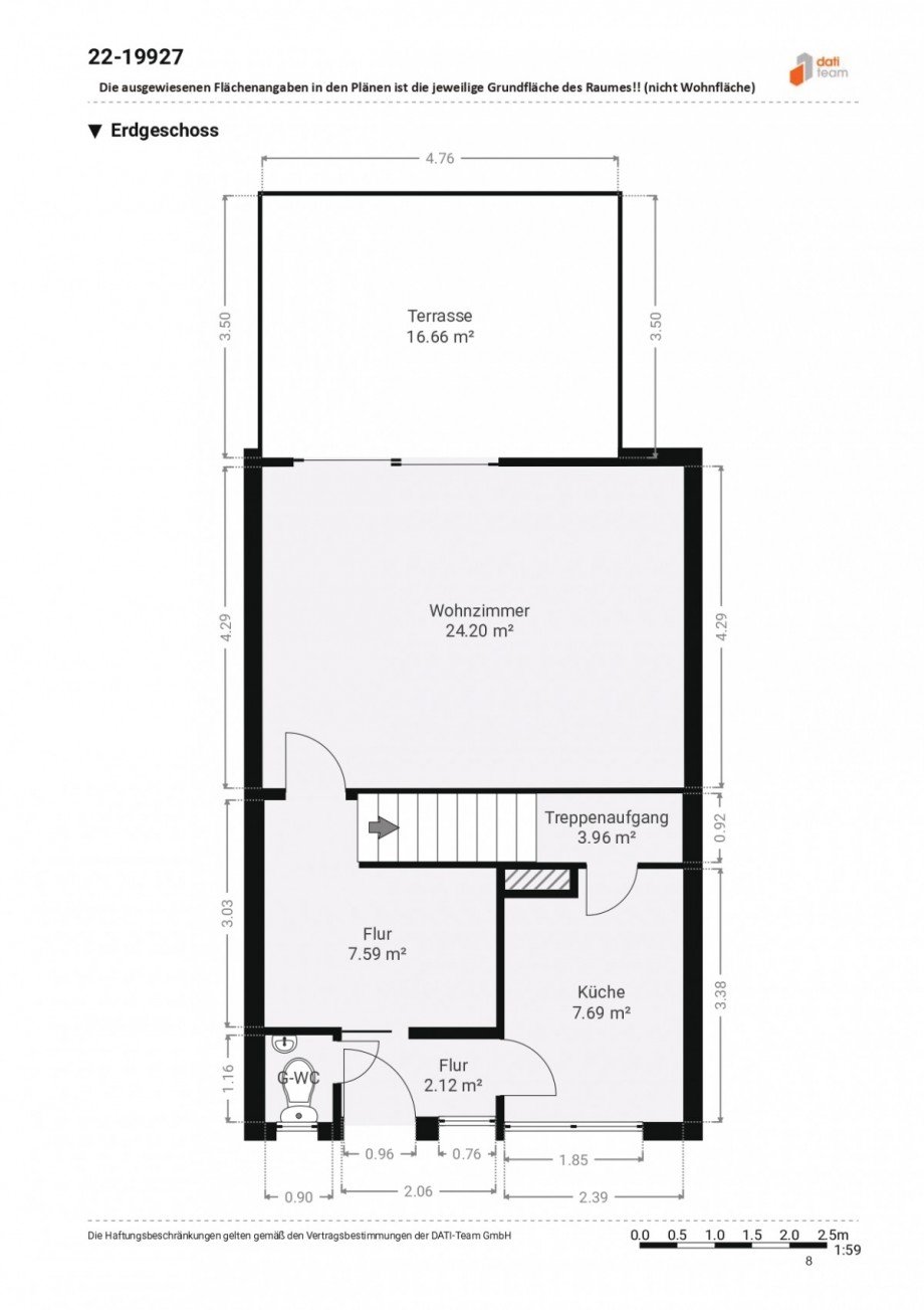 Grundriss EG Reihenmittelhaus Neu-Isenburg