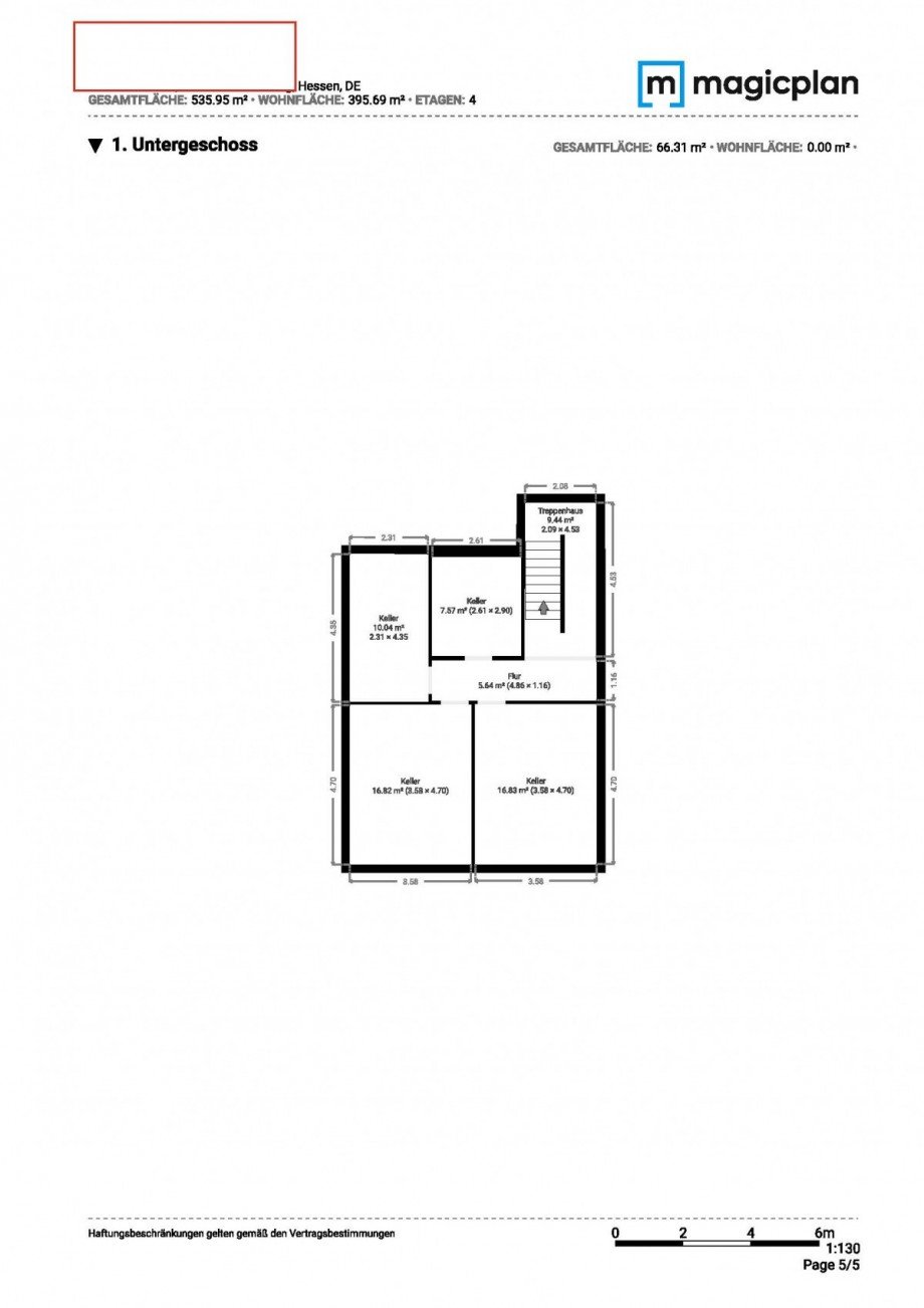 Grundriss UG Mehrfamilienhaus Neu-Isenburg
