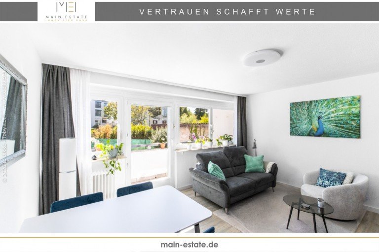 Wohn- und Esszimmer Neu-Isenburg Erdgeschosswohnung Kapitalanlage im Hochparterre: Gepflegte 2-Zimmer-Wohnung mit S�d-Ost-Balkon