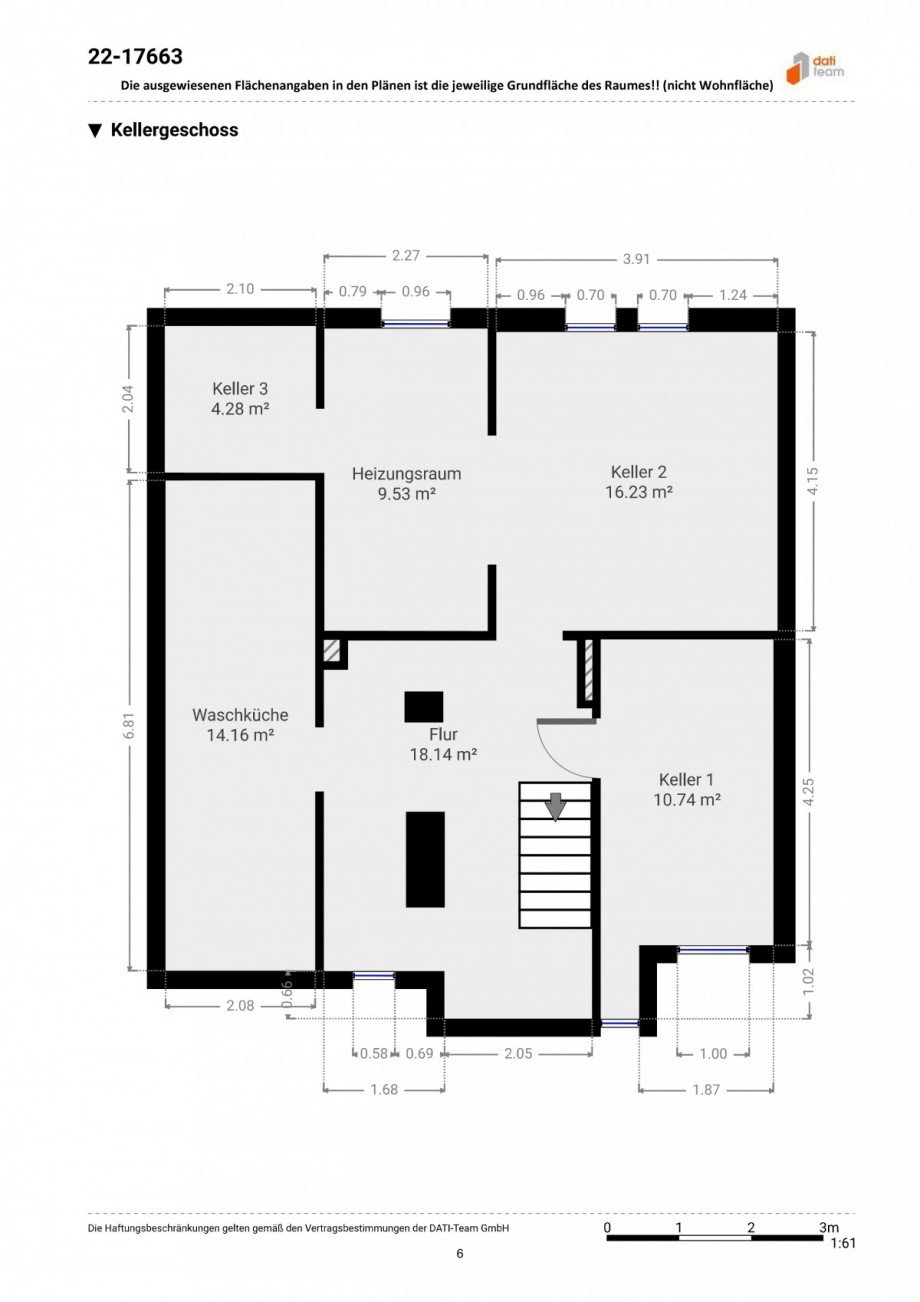 Grundriss KG Mehrfamilienhaus Neu-Isenburg