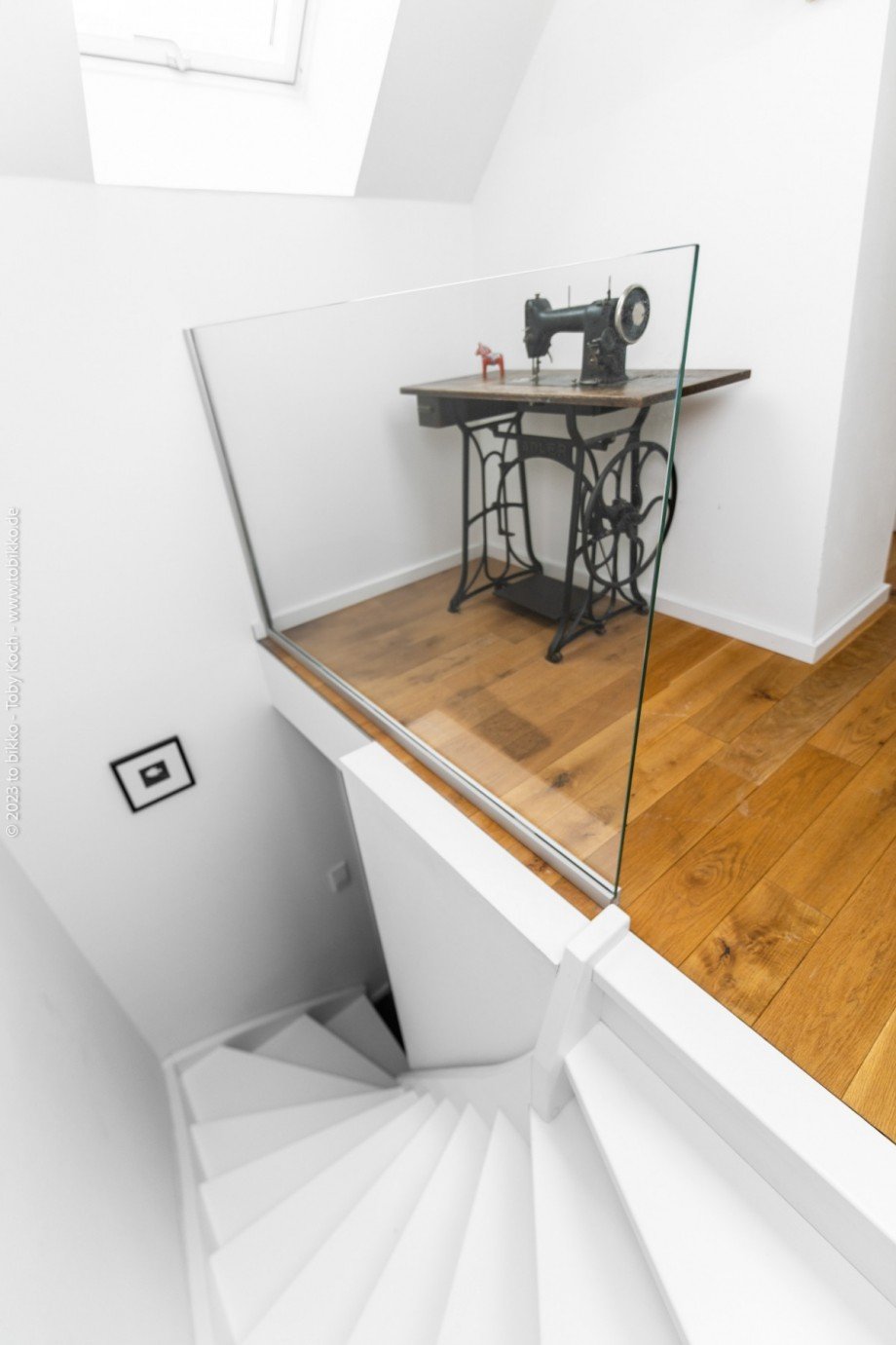 Treppe ins DG Doppelhaush�lfte Neu-Isenburg
