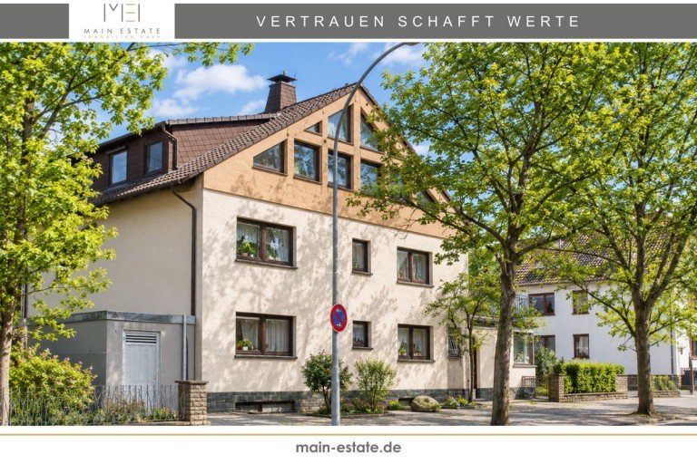 Titelbild Au�enansicht (KI-generiert) Neu-Isenburg Mehrfamilienhaus Gro�z�giges Wohn- und Gesch�ftshaus - Ihr neuer Unternehmensstandort im Industriegebiet S�d