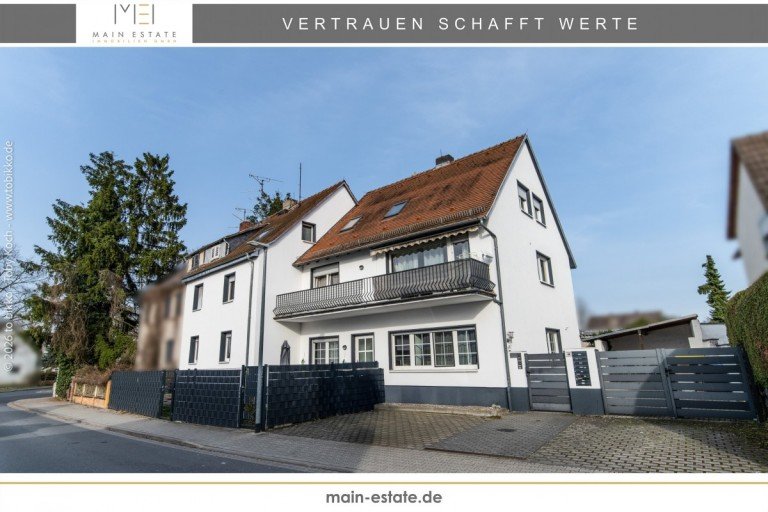 Hausansicht Dreieich Mehrfamilienhaus Attraktives Investment: Zwei Mehrfamilienh�user mit Garten und Stellpl�tzen in Dreieich