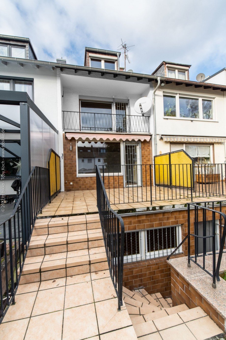 R�ckansicht Reihenmittelhaus Langen (Hessen)