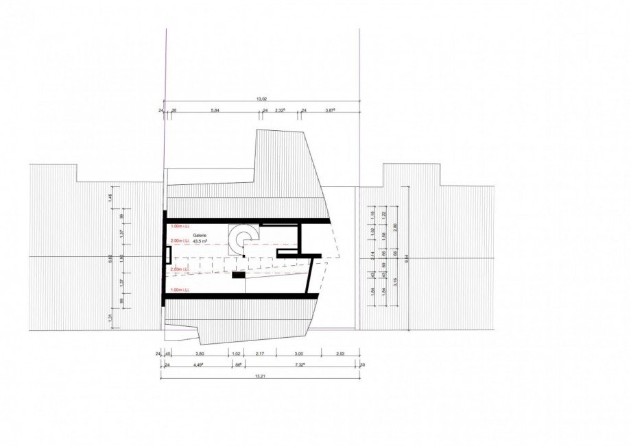 Grundriss Galerie Mehrfamilienhaus Neu-Isenburg