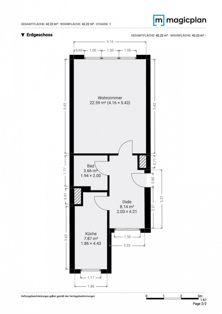 Grundriss Etagenwohnung Neu-Isenburg